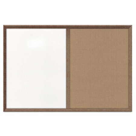 United Visual Products Enclosed Corkboard, 1 Door, 48"x36", 4" Fra, UV3423-BLACK-DRKSPR UV3423-BLACK-DRKSPR